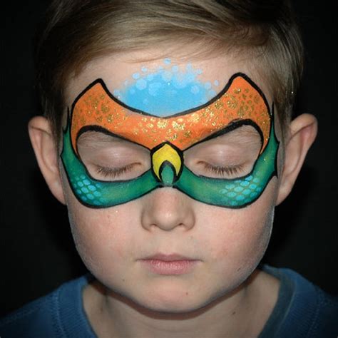 Aquaman Mask by Annabel Hoogeveen - Facepaint.com