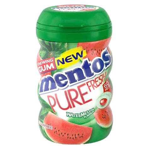 Buy Mentos Pure Fresh Watermelon Flavour Chewing Gum 50 Count Online - Shop Food Cupboard on ...