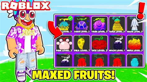 I Max Upgraded TIER 3 Almost EVERY Fruit In Anime Fruit Simulator ...