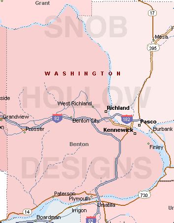 Benton County Washington color map