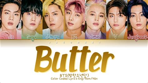 The Full Lyric Of "Butter" By BTS | KnowInsiders