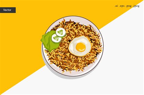 Fried Rice Cartoon Graphic by Aradevi · Creative Fabrica