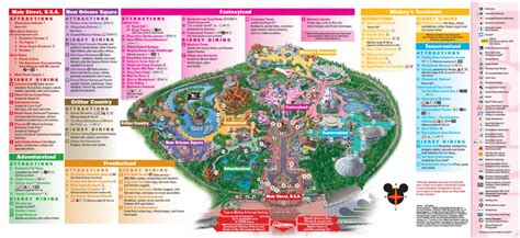 Printable Map Of Disneyland