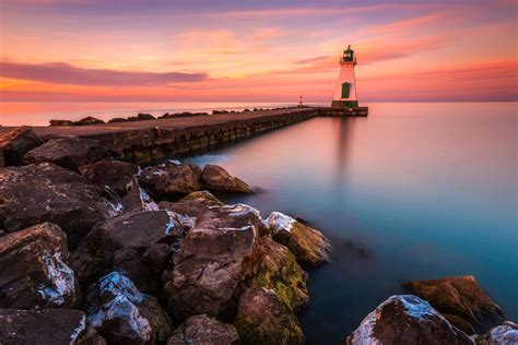 Sunset at Port Dalhousie by Marvin Ramos / 500px | Lighthouse pictures, Lighthouse, Nature water