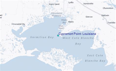 Cypremort Point, Louisiana Tide Station Location Guide