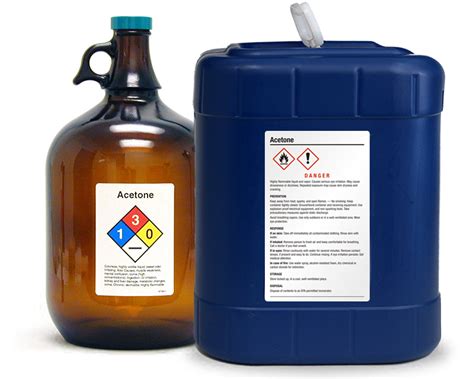 Pre-Printed Chemical Labels | Chemical Identification Labels