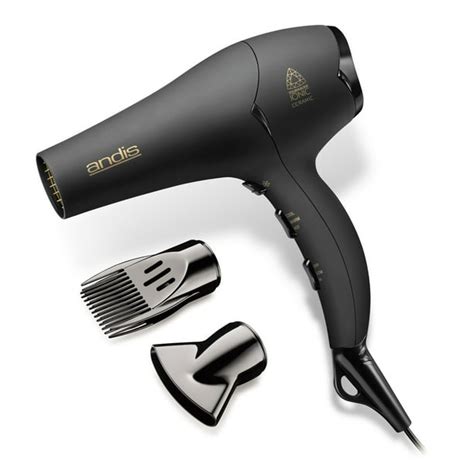 Andis 80480 1875-Watt Tourmaline Ceramic Ionic Hair Dryer, Black Soft ...