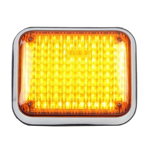 Square Warning Flashing Lights Ambulance Surface Mounted Strobe Side ...