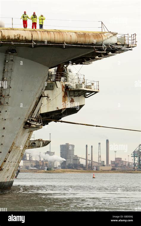 French aircraft carrier 'Clemenceau' to be scrapped Stock Photo - Alamy