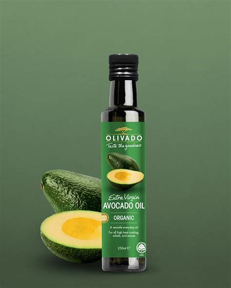 Olivado Organic Extra Virgin Avocado Oil – 250ml Bottle