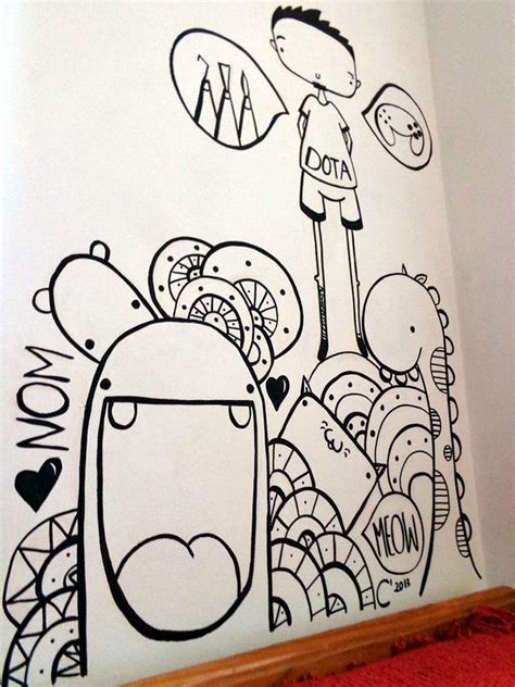 Wall Doodle by SneakyPictures on deviantART | Doodle wall, Cute doodle art, Wall drawing