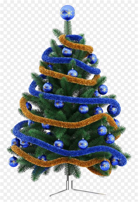 Blue Christmas tree on transparent background PNG - Similar PNG