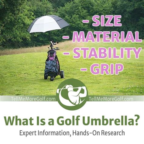 What Is a Golf Umbrella? Size and Dimensions vs Regular Material