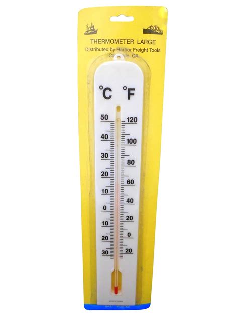 Ajax Scientific Dual Scale Red Alcohol Thermometer, -35 to 50 Degree C Temperature Range, 41cm ...