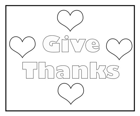 Give Thanks Coloring Pages