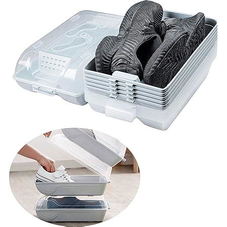 Amazon.com: ONE Sterilite 6-Quart Storage Bin Shoe Box - Clear and White : Home & Kitchen