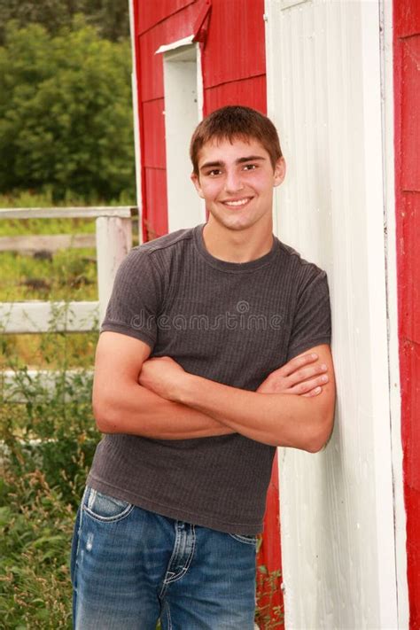 Cute Country Boy Senior Portrait Stock Image - Image of good, senior: 21483353