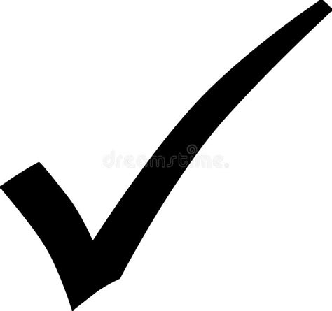 Check Mark Vector Symbol / Icon Stock Vector - Illustration of list ...