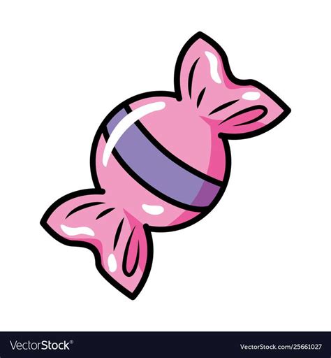 Candy icon cartoon vector image on VectorStock | Candy icon, Candy drawing, Candy images