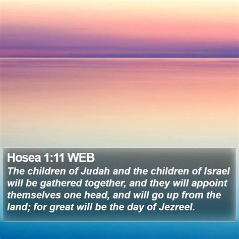 Hosea 1 Scripture Images - Hosea Chapter 1 WEB Bible Verse Pictures