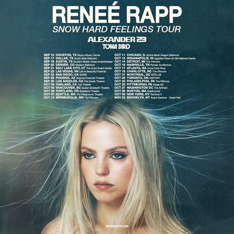 Reneé Rapp Announces Snow Hard Feelings Tour Kicking Off This Fall ...