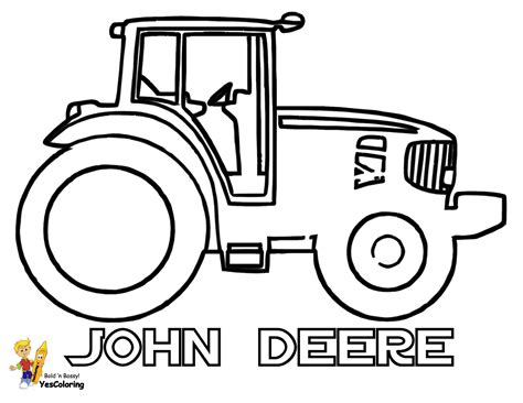 Coloring Page Of John Deere Tractor Daring John Deere Coloring | The ...