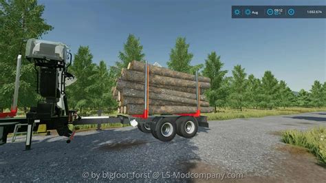 Wood Trailer v1.0.2 FS22 Mod | Farming Simulator 22 Mod