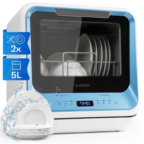 Ecozy Countertop Portable Dishwasher, Mini Dishwasher With A Built-in ...