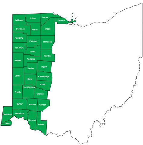 Regional Map Of West Central Ohio | Maps Of Ohio