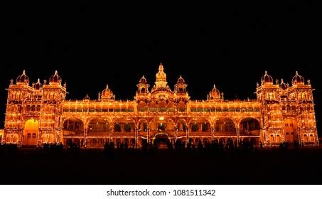 Mysore Palace Night View Stock Photo 1182738199 | Shutterstock