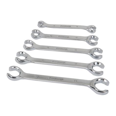 5 Pc Metric Double-End Flare Nut Wrench Set