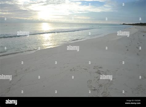 Sunrise at a Beach in Cancun Mexico Stock Photo - Alamy