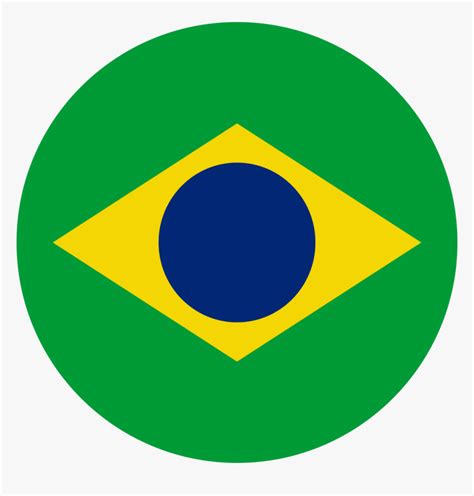 File - Brazilian Flag - Round - Svg - Brazil Flag Round Png, Transparent Png - kindpng