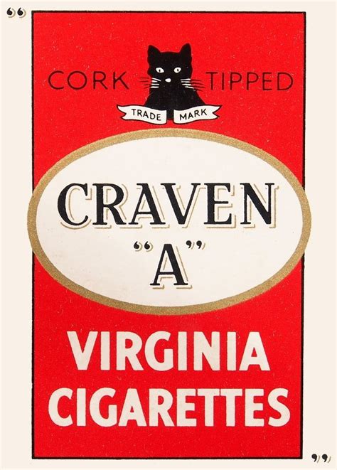 Buy Vintage , s and Cigars Craven A Virginia. 250gsm Gloss Art Card A3 ...