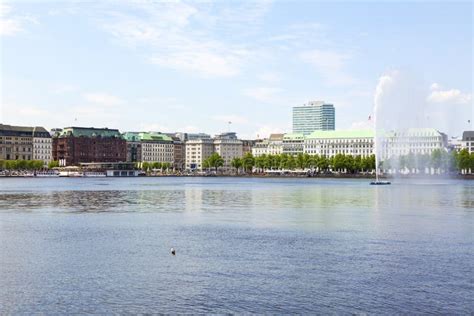 Alster lake, Hamburg stock photo. Image of travel, sightseeing - 72738372