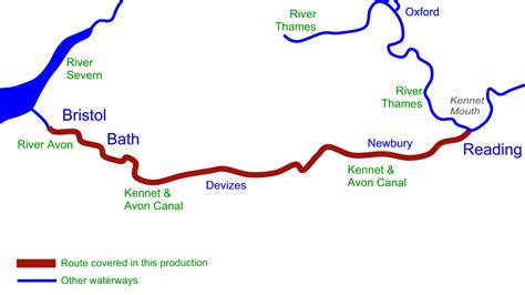 Kennet And Avon Canal Map - Time Zone Map