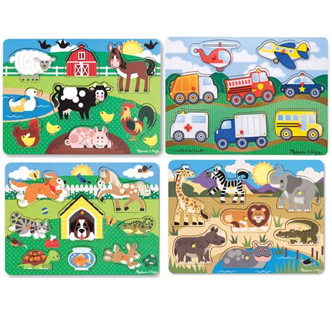 Melissa & Doug® Theme Peg Puzzle Set | Becker’s