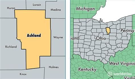 Ashland County, Ohio / Map of Ashland County, OH / Where is Ashland County?