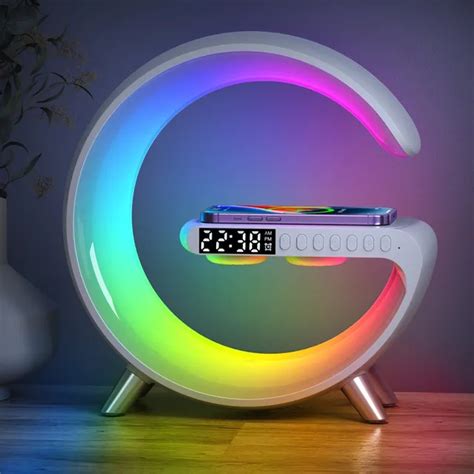 GFI™ Wireless Charger RGB Alarm Clock - Answer Function - Gifts for idea