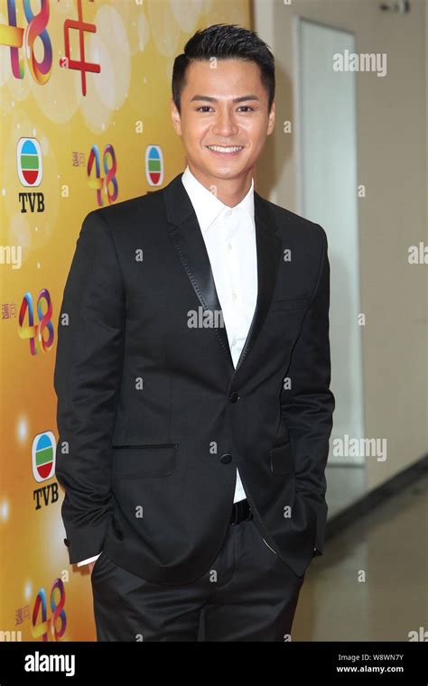 Hong Kong actor Law Chung-him poses as he arrives for a light-up ceremony for the 48th ...