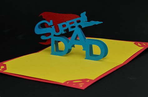 Father's Day Pop Up Card Template