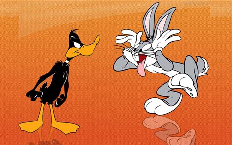 Download Funny Daffy Duck Annoyed At Bugs Bunny Pictures | Wallpapers.com