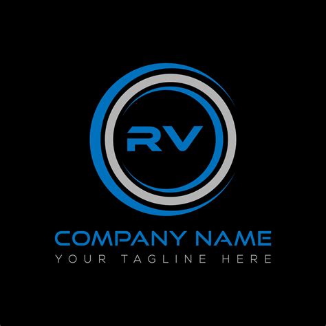 RV letter logo creative design. RV unique design. 21339224 Vector Art ...