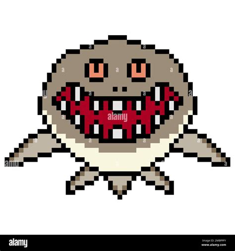 Shark pixel Cut Out Stock Images & Pictures - Alamy