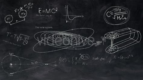 Astronomy and Astrophysics Chalkboard Equations - Download Videohive 11969469