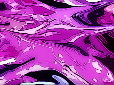 Purple Pleasure Painting by Seshadri Sreenivasan - Pixels