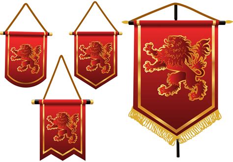 Heraldic Lion Vector Banners - Download Free Vector Art, Stock Graphics ...