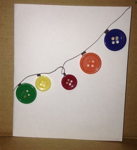 Button Christmas Cards | My Frugal Christmas