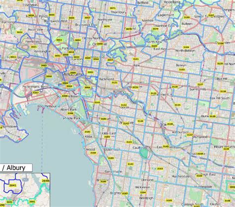 Map Of Melbourne Suburbs With Postcodes - Map Of Upstate New York