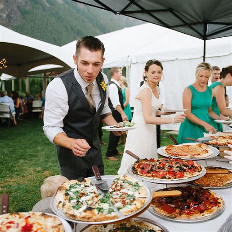 Woodfired Pizza Wedding Catering | Backyard wedding food, Pizza wedding, Wedding backyard reception